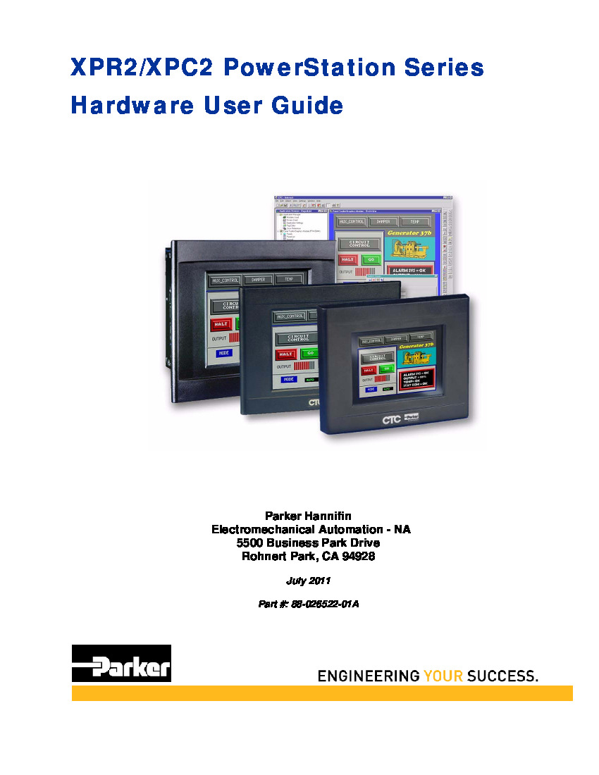 First Page Image of XPR208VT-2P3 User Guide.pdf
